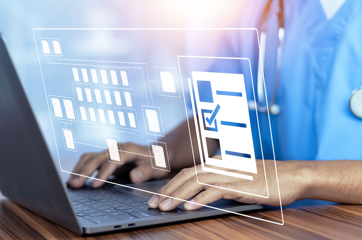 Healthcare software dashboards and portals