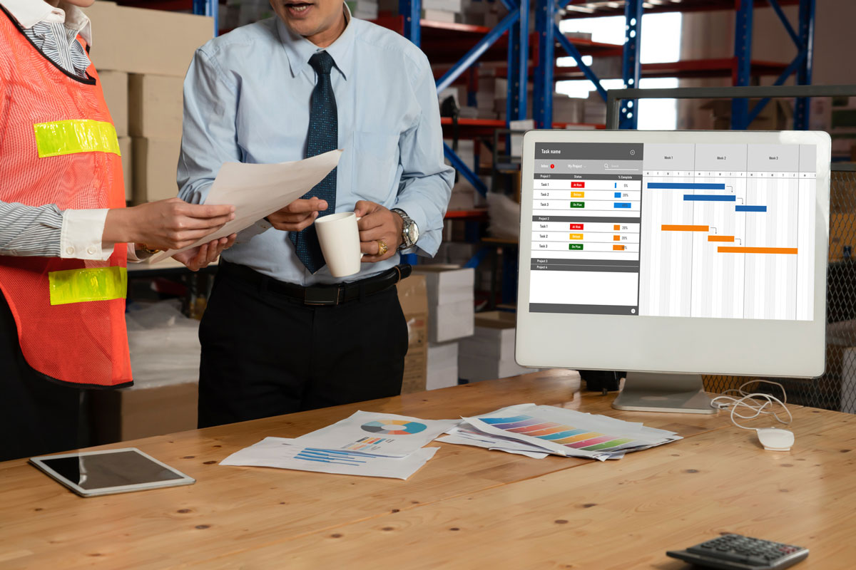 Production scheduling software